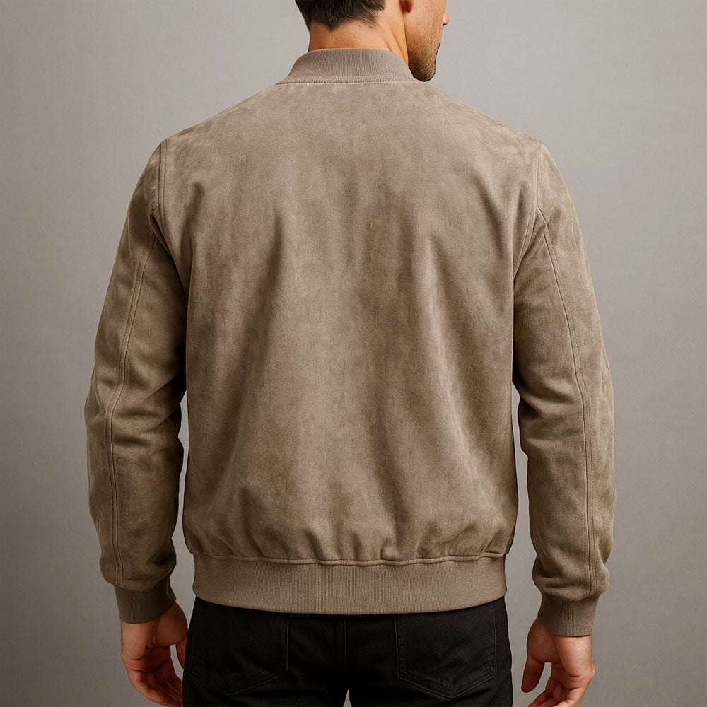 Adrian – Premium Suede Bomber Jacket
